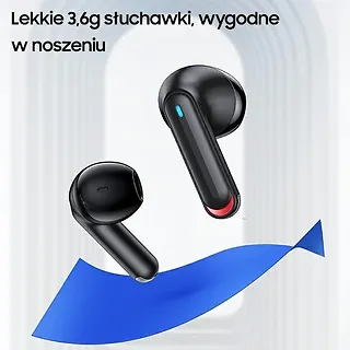 USAMS Słuchawki Bluetooth TWS 5.2 NX10 Series Dual microfon czarne