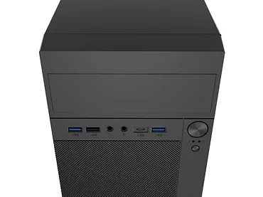 Natec Obudowa Helix USB-C MATX Mini Tower Czarna