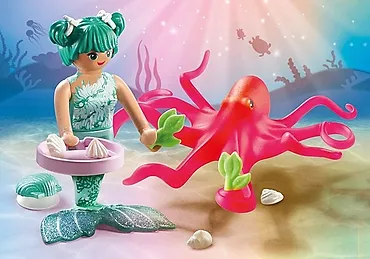 Playmobil Zestaw figurek Princess Magic 71503 Syrenka ze zmieniającą kolory ośmiornicą