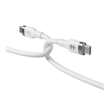 HyperDrive Kabel Hyper Juice 240W Silicone USB-C to USB-C Cable 1m White