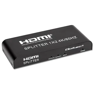 Qoltec Aktywny rozdzielacz Splitter 2 x HDMI 4K x 2K | 6Gb/s | 60Hz