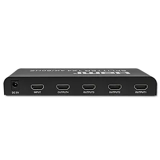 Qoltec Aktywny rozdzielacz Splitter 4 x HDMI 4K x 2K | 6Gb/s | 60Hz