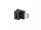 Lanberg Adapter HDMI(M)-HDMI(F) 4K kątowy góra AD-HDMI-04