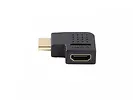 Lanberg Adapter HDMI(M)-HDMI(F) 4K katowy lewo czarny AD-HDMI-05