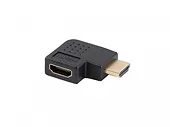 Lanberg Adapter HDMI(M)-HDMI(F) 4K kątowy prawo czarny AD-HDMI-06