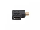 Lanberg Adapter HDMI(M)-HDMI(F) 4K kątowy prawo czarny AD-HDMI-06