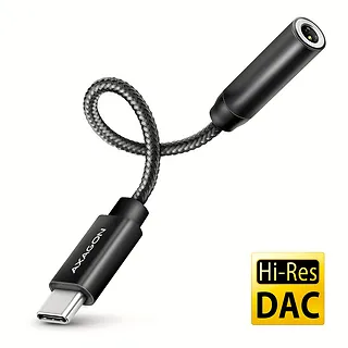 AXAGON Zewnętrzna karta dźwiękowa ADA-HC USB-C 32bit DAC 3.5mm (F) złącze, 384kHz