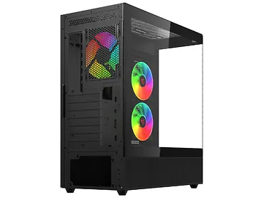 Obudowa komputerowa SAVIO SIGMA X1 Midi Tower ATX 3x Fan 120mm ARGB czarna