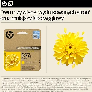 HP Inc. Tusz 937e Yellow 4S6W8NE