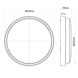 Maclean Lampa LED Ścienno sufitowa 15W MCE342 W