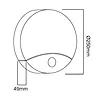 Maclean Lampa LED z czujnikiem ruchu MCE357W