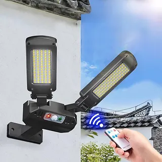 Maclean Solarna lampa uliczna LED z czujnikiem i pilotem MCE447