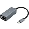 Qoltec Adapter USB-C na RJ45 Ethernet | 1000Mbps | Aluminiowa obudowa