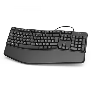 Hama Klawiatura EKC-400 przewodowa Ergonomiczna