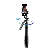 CRONG Aluminiowy selfie stick Bluetooth tripod