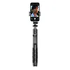 CRONG Aluminiowy selfie stick Bluetooth tripod