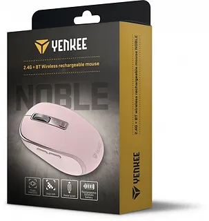 YENKEE Mysz bezprzewodowa DUAL WiFi+Bluetooth akumulator 2400DPI