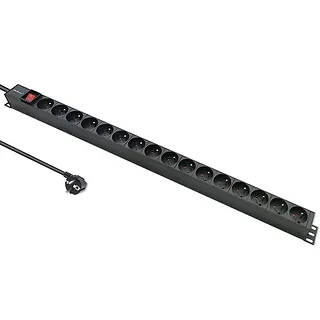 Qoltec Listwa zasilająca PDU do RACK | 16A | 16xFRENCH | Pionowa | 1.8m