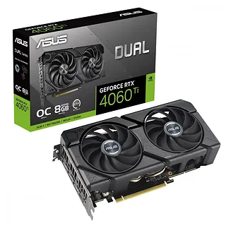 Asus Karta graficzna GeForce RTX 4060 Ti DUAL OC 8GB EVO GDDR6 128bit 3DP