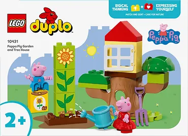 LEGO Klocki  DUPLO 10431 Peppa Pig Ogród i domek na drzewie Peppy