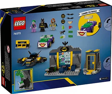 LEGO Klocki Super Heroes 76272 Jaskinia Batmana z Batmanem, Batgirl i Jokerem