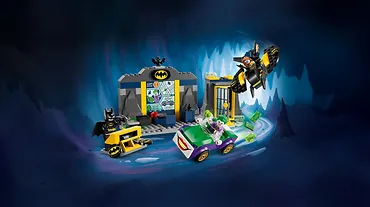 LEGO Klocki Super Heroes 76272 Jaskinia Batmana z Batmanem, Batgirl i Jokerem