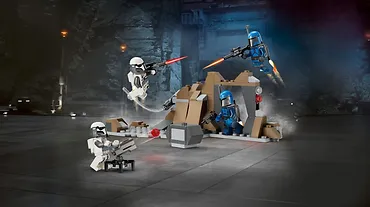 LEGO Klocki Star Wars 75373 Zasadzka na Mandalorze - zestaw bitewny