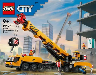 LEGO Klocki City 60409 Żółty ruchomy żuraw