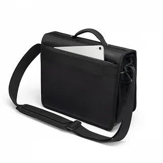 DICOTA Torba Messenger Reflectiv Czarna