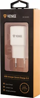 YENKEE Ładowarka sieciowa USB A 18W 3A Quick Charge 3.0