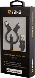 YENKEE Kabel USB A na USB C/Micro USB/Lightning 2.1/3/2.4 A