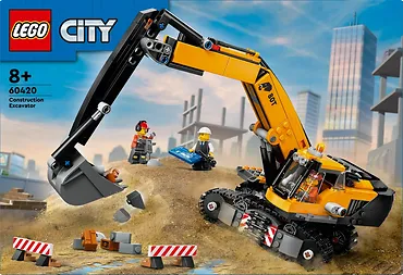 LEGO Klocki City 60420 Żółta koparka