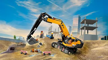 LEGO Klocki City 60420 Żółta koparka