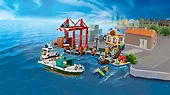 LEGO Klocki City 60422 Nadmorski port ze statkiem towarowym