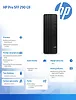 HP Inc. Komputer stacjonarny Pro SFF 290 G9R i5-13500 256GB/8GB/DVDR/W11P 883U7EA