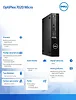 Dell Komputer Optiplex MFF/Core i5-14500T/16GB/512GB SSD/Integrated/WLAN + BT/Kb/Mouse/W11Pro