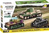 Cobi Klocki Klocki Renault R35 - Valentine IX - Panzer I