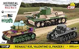 Cobi Klocki Klocki Renault R35 - Valentine IX - Panzer I