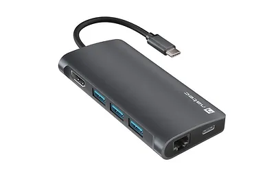 Natec Multiport Adapter Fowler 2 V2 USB-C->HUB USB 3.0 3X, HDMI4K