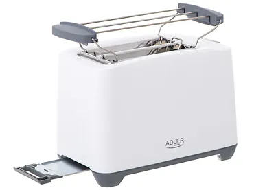 Toster Adler AD 3216 biały 1000 W lampka ruszt