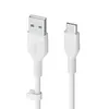 Belkin Kabel BoostCharge USB-A do USB-C silikonowy 1m, biały