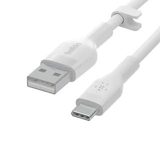 Belkin Kabel BoostCharge USB-A do USB-C silikonowy 1m, biały