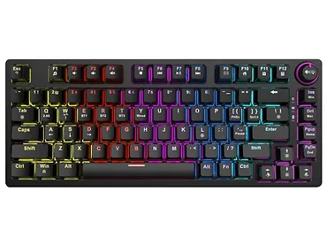 Klawiatura mechaniczna bezprzewodowa SAVIO PHENIX Gateron Red Pro, ABS