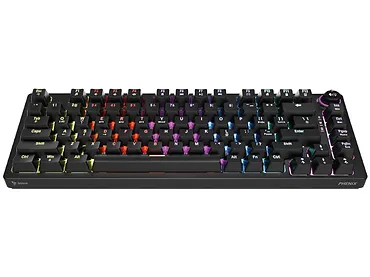 Klawiatura mechaniczna bezprzewodowa SAVIO PHENIX Gateron Red Pro, ABS