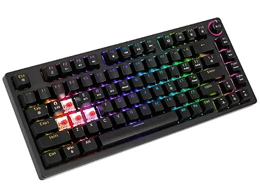 Klawiatura mechaniczna bezprzewodowa SAVIO PHENIX Gateron Red Pro, ABS