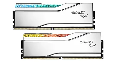 G.SKILL Pamięć PC - DDR5 64GB (2x32GB) Trident Z5 Royal RGB 6400MHz CL32 XMP3 Srebrna