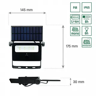 Naświetlacz solarny Noctis Solaris Mini IP65