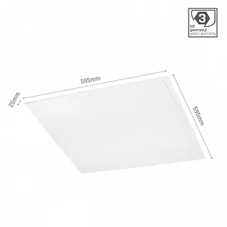 Panel LED Algine 595x595x32 40W NW 4000K 3600lm 230V gw. 3 lata