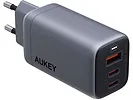 AUKEY Ładowarka sieciowa PA-B6U OmniaMix II GaN 3xUSB (2xUSB C + 1xUSB A) 67W QC PD AFC SCP PPS UFCS