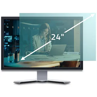 Qoltec Filtr światła niebieskiego 24 cale | 16:9 | Ochrona wzroku | Anti    Glare | Matowy | na monitor